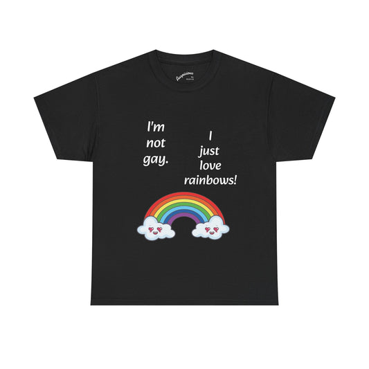 Rainbow T-shirt - "I'm not gay" | (2 colors)