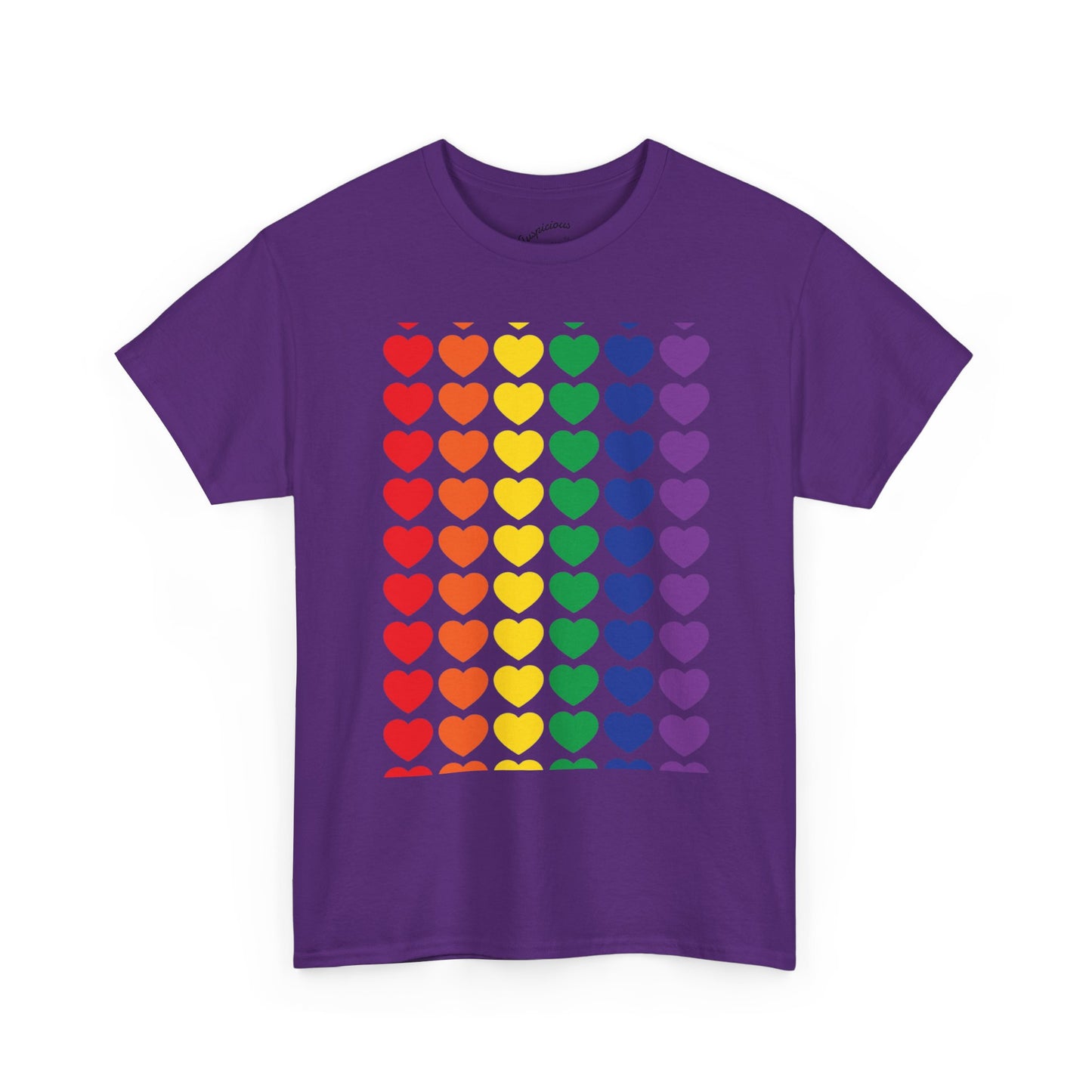 Rainbow Heart T-Shirt | (11 colors)