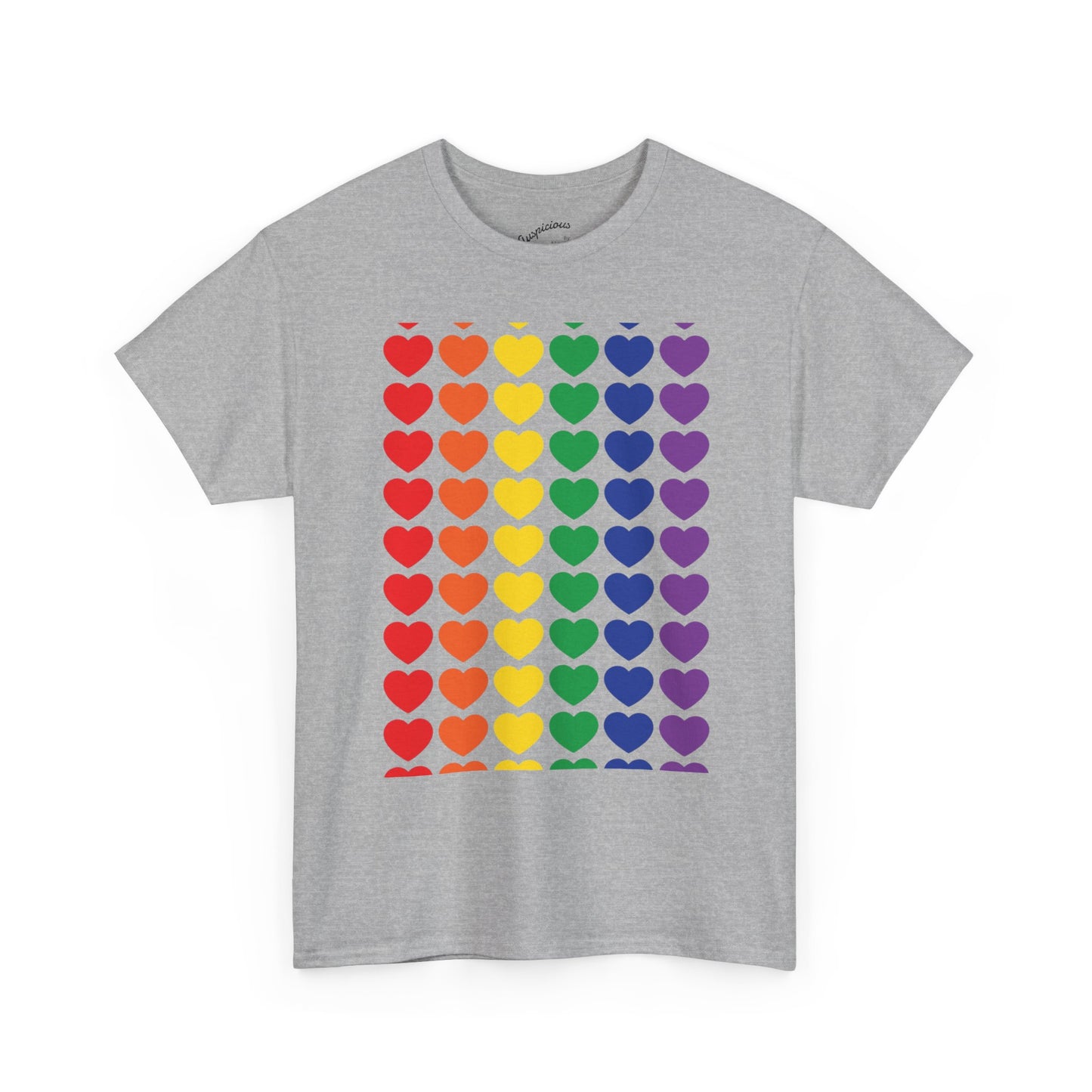 Rainbow Heart T-Shirt | (11 colors)