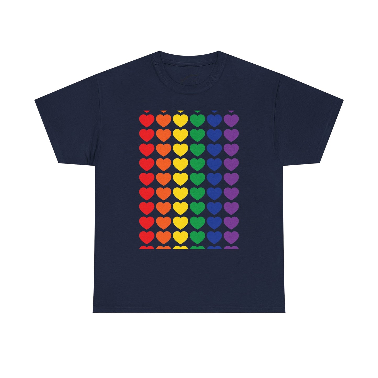 Rainbow Heart T-Shirt | (11 colors)
