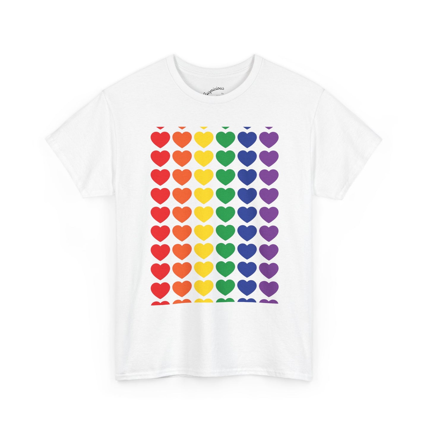Rainbow Heart T-Shirt | (11 colors)
