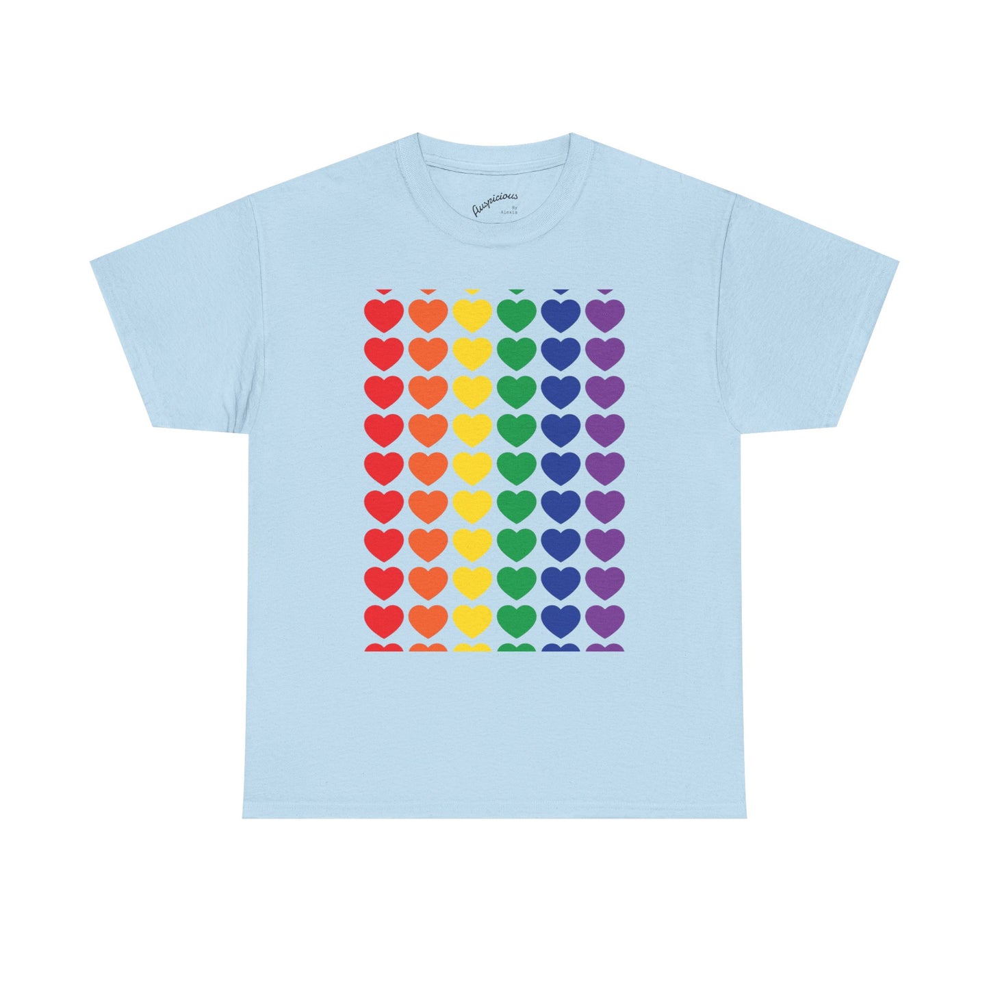 Rainbow Heart T-Shirt | (11 colors)