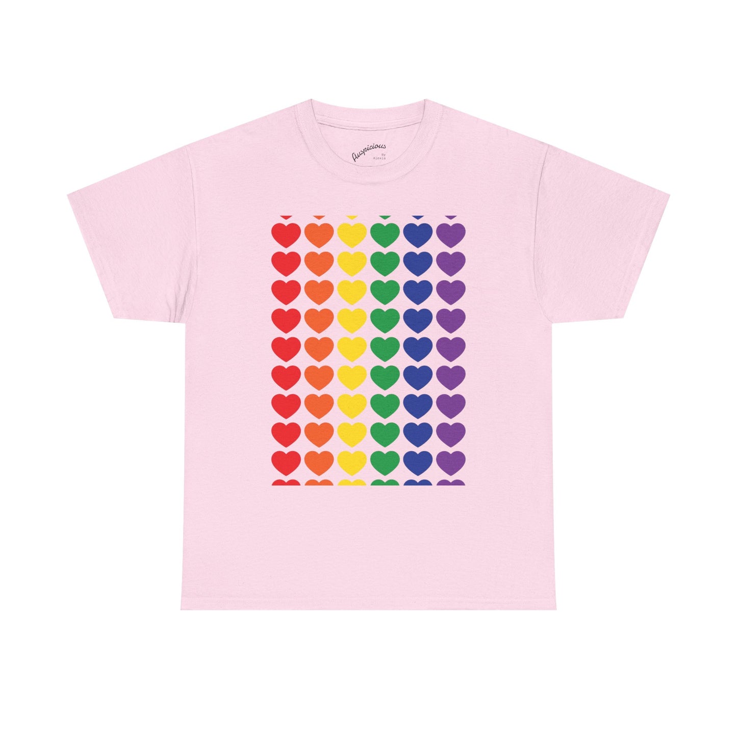 Rainbow Heart T-Shirt | (11 colors)