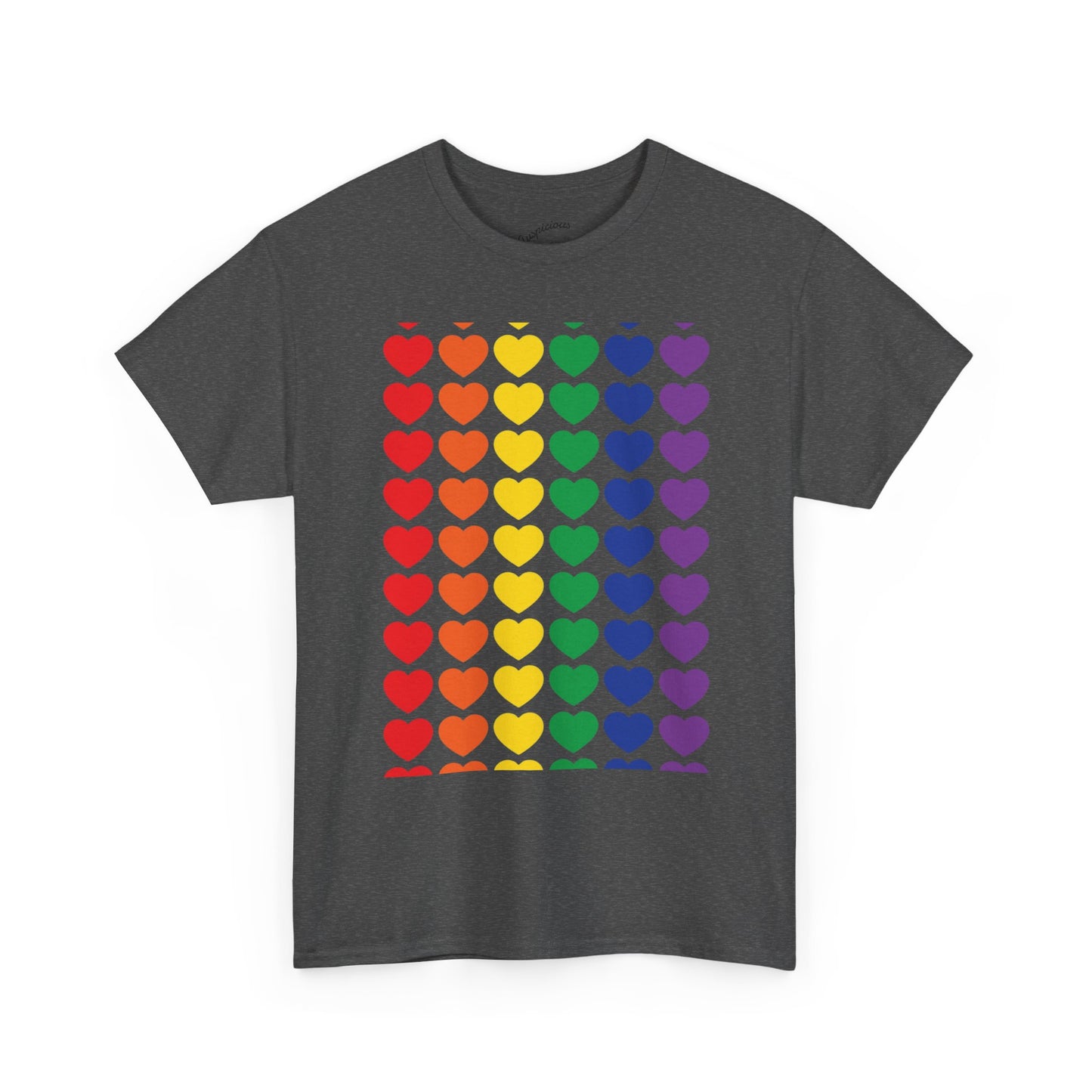 Rainbow Heart T-Shirt | (11 colors)
