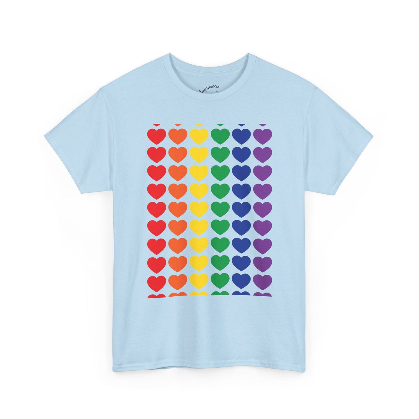 Rainbow Heart T-Shirt | (11 colors)
