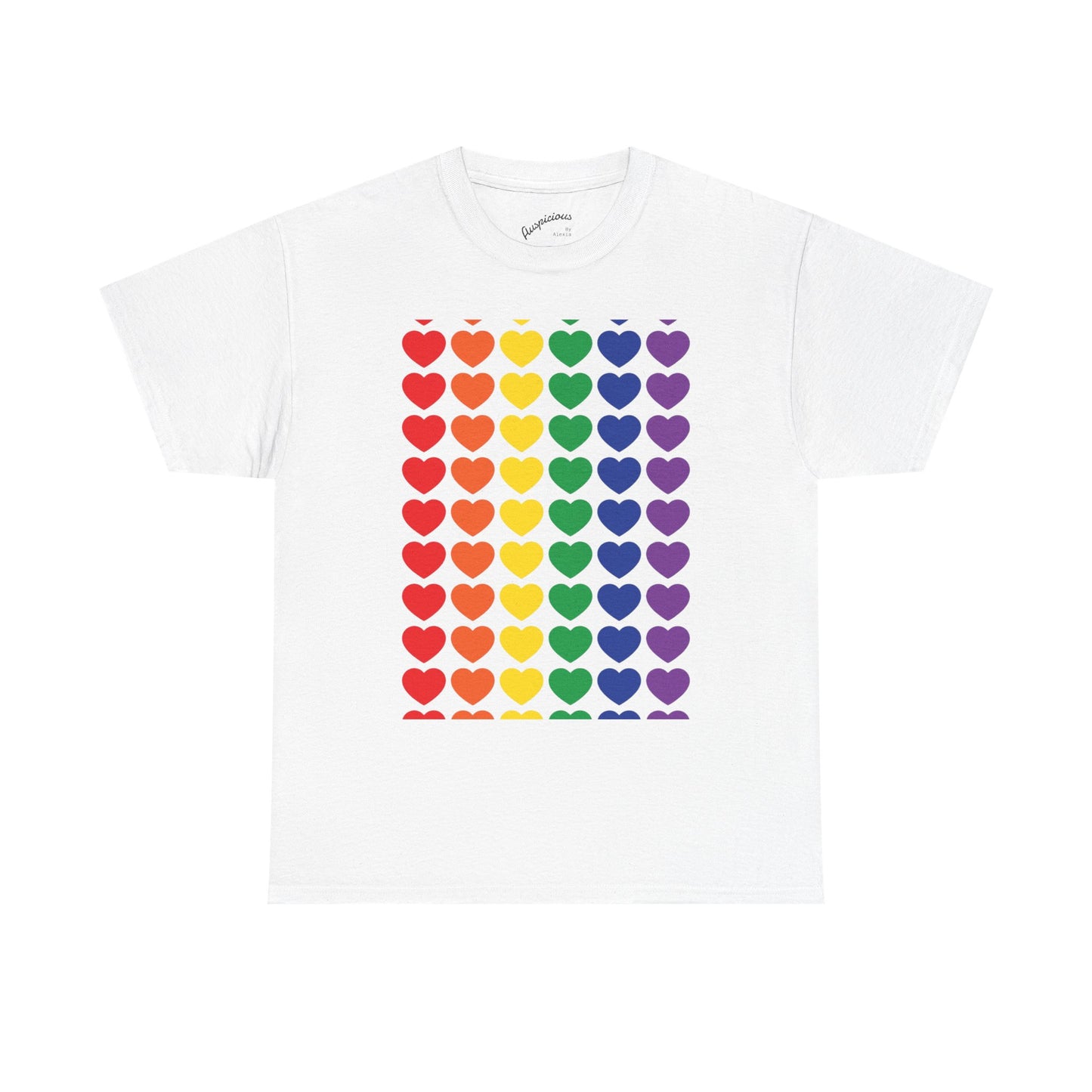 Rainbow Heart T-Shirt | (11 colors)