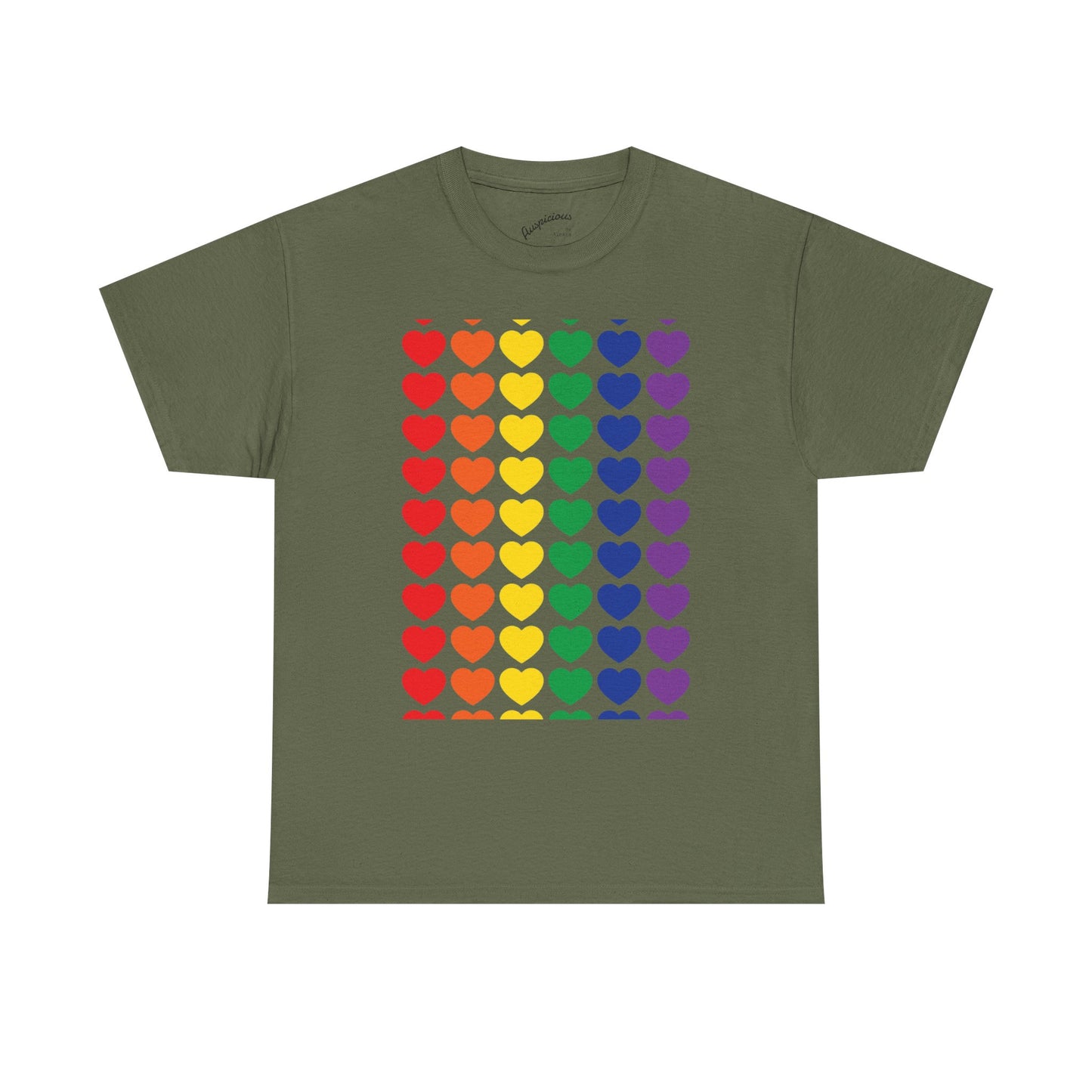 Rainbow Heart T-Shirt | (11 colors)