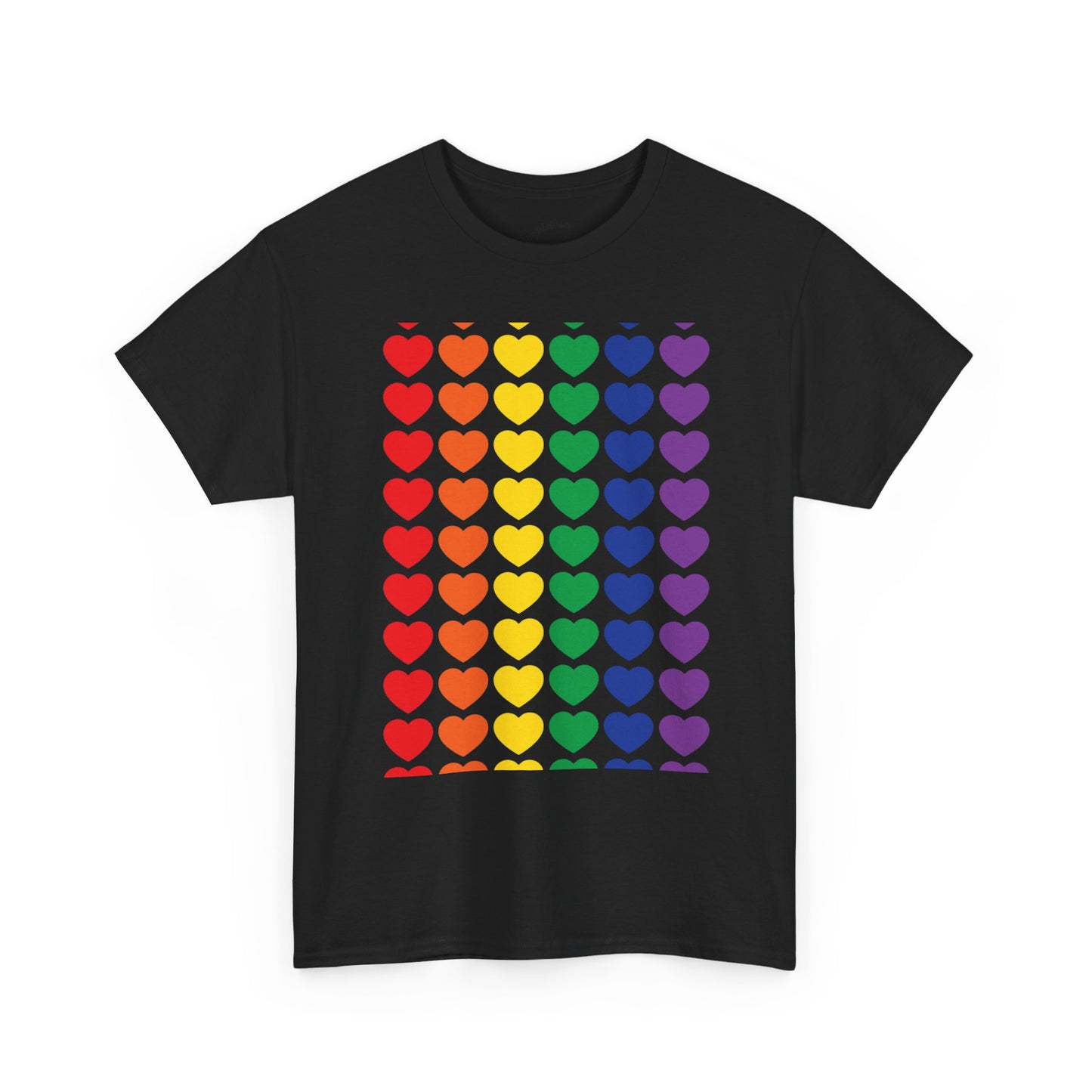 Rainbow Heart T-Shirt | (11 colors)