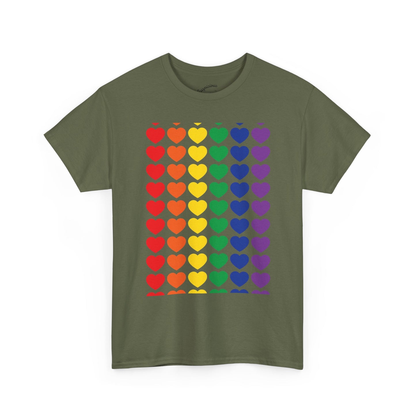 Rainbow Heart T-Shirt | (11 colors)