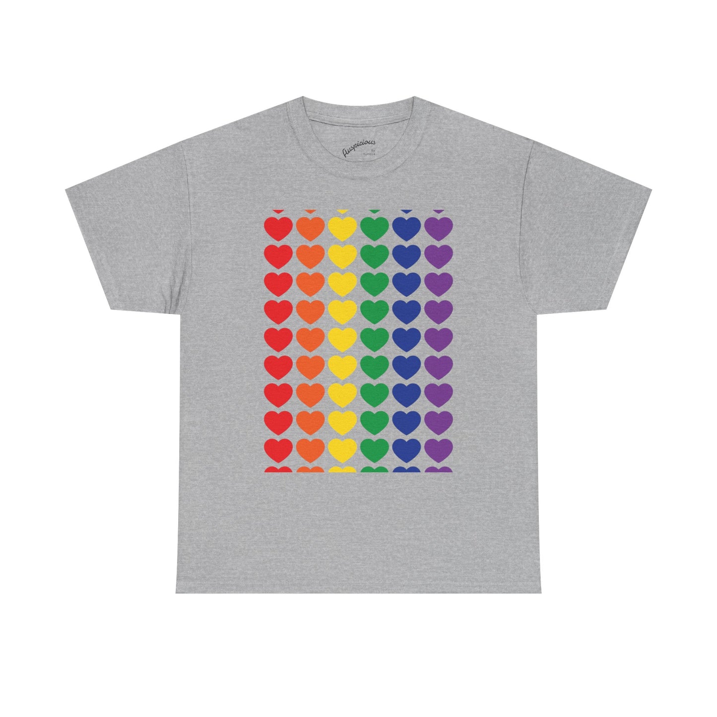 Rainbow Heart T-Shirt | (11 colors)